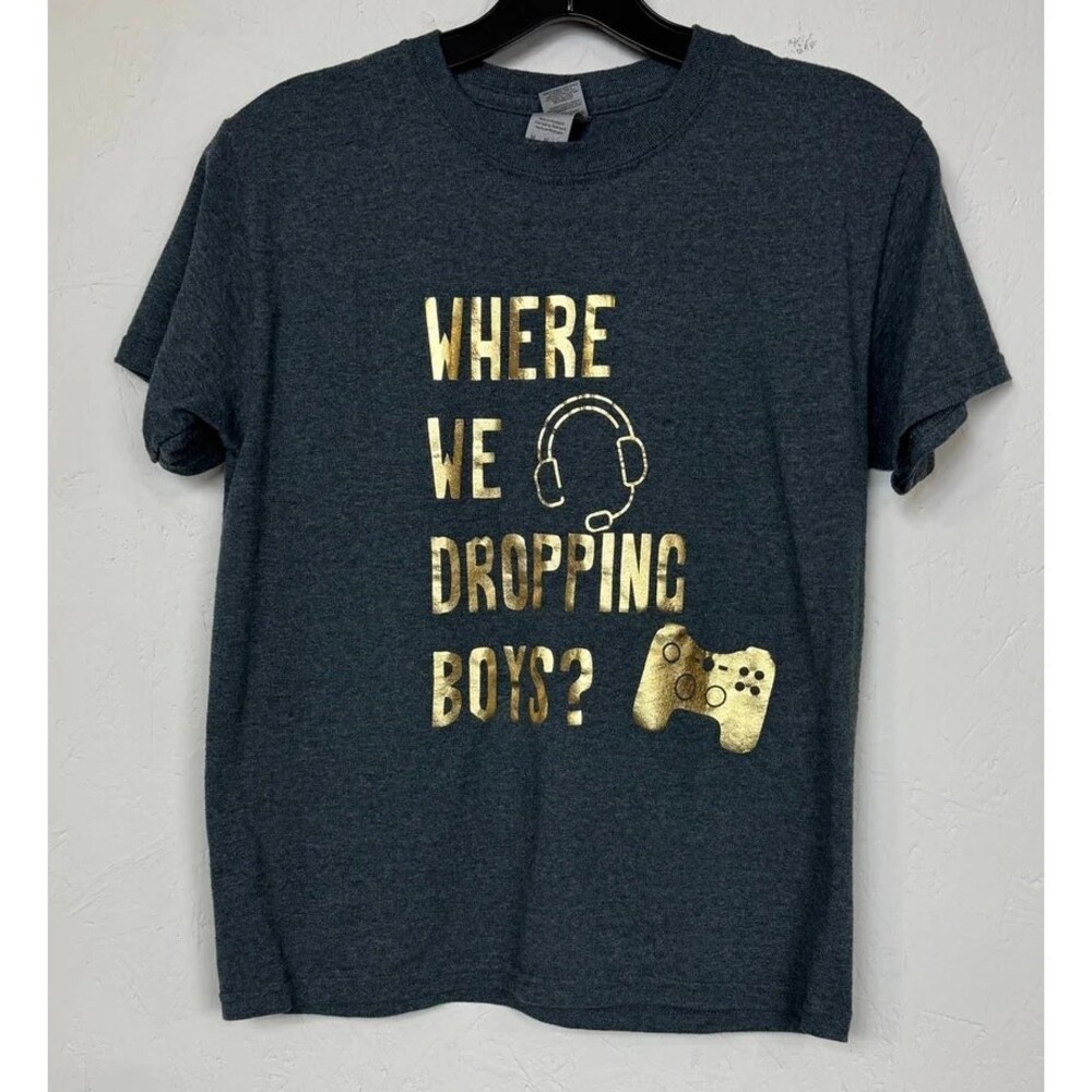 Gildan Gray T-shirt Boy's Size Medium